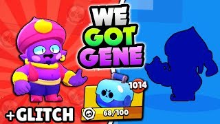 WE GOT GENE GEMMING NEW BRAWLER amp GENE GLITCH IN BRAWL STARS HUGE MEGA BOX OPENING [upl. by Yaresed]