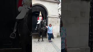 Horse turns away when tourists touch [upl. by Aimehs]