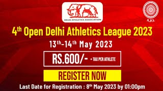 4th Open Delhi Athletics League 2023 SKEducation2020 [upl. by Salvidor974]