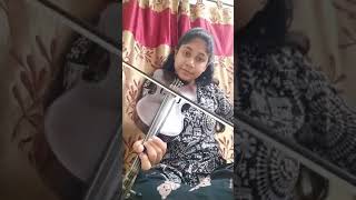 Amay Proshno Kora Nil DhrubotaraViolin cover by Barnali Ghosh [upl. by Andrew]