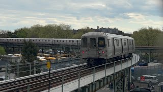 BMT West End Line D F N Q W Trains  Bay 50th Street R46 R68 R68A R160A2 R160B [upl. by Agee]