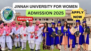 Admission Process Of Jinnah University For Women Karachi  2025  admissionadmissionprocess2025 [upl. by Mutat]