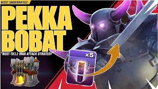 TH11 Pekka Bobat Most powerful Strategy  Th11 Best War Attack Strategy [upl. by Frazer792]