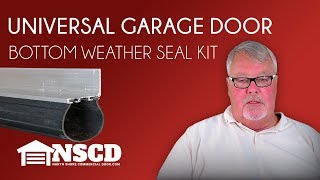 Universal Garage Door Bottom Weather Seal Replacement Kit [upl. by Dulcea]