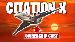 Cessna Citation X Private Jet  Ownership Cost [upl. by Arzed]