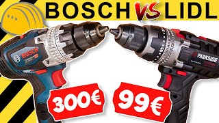 99€ PARKSIDE schlägt 300€ BOSCH AKKUSCHRAUBER  WERKZEUG NEWS 237 [upl. by Lawry]