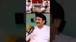 Job vs businesssagarsinhapodcast TheRanveerShowHindi Thugesh podcast shorts [upl. by Anaes]