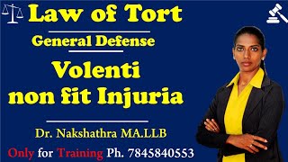 volenti non fit injuria  General Defences  law of Tort  Tamil  DrACNakshathra [upl. by Anthony]