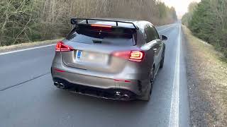 Mercedes A45s AMG  Akrapovic exhaust sound  OPF [upl. by Lordan630]