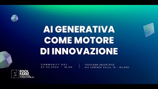 AI GENERATIVA COME MOTORE DI INNOVAZIONE [upl. by Eerized151]