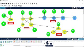 Hybrid Topology in Cisco Packet Tracer  Mesh Topology as a Backbone Branches  Computer Networks [upl. by Joy]