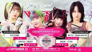 Arisu Endo amp Suzume vs Maki Itoh amp Miyu Yamashita 2024 [upl. by Charita]