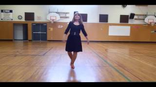 Waltz Line Dance Demo Waltzing Your Memory Away Beginner choreo Karen Tripp [upl. by Hermie]