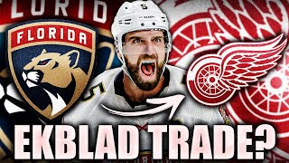 AARON EKBLAD TRADE TO THE DETROIT RED WINGS [upl. by Airbmak]