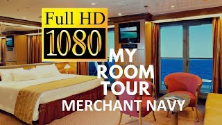 my cabin in merchant navy in HD  जहाज़ का कमरा  engineers room in ship [upl. by Airdnna]