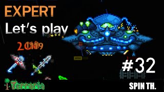 Terraria 13 EXPERT Lets play เอเลี่ยนบุกโลก Martian madness 32 [upl. by Yenahc]