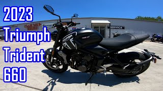 Ride Review  2023 Triumph Trident 660 [upl. by Ioj]