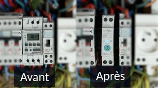 Comment remplacer une horloge par un inter connecté WiFi dans tableau électrique [upl. by Aitnecserc]