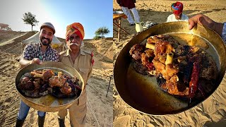 Dundlod राज घराने की शिकार की रेसिपीDHORA RO MAAS🔥Mutton recipe with ROYAL FAMILY Rajasthan🤴 [upl. by Aikrahs]