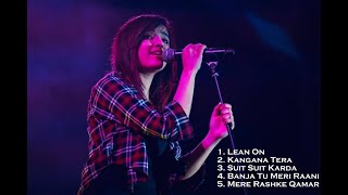 Shirley Setia Live  Mere Rashke Qamar Mash up  Ahmedabad Concert [upl. by Haeel]