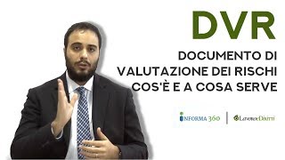 Documento di Valutazione dei Rischi DVR cosè e a cosa serve [upl. by Asaph]