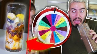 HERŞEYİ KARIŞTIRIP İÇTİK Çarkıfelek Smoothie Challenge [upl. by Hgeilyak411]