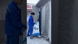 plastering rendering machine plasteringwork [upl. by Gnahc681]