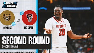 NC State vs Oakland  Second Round NCAA tournament extended highlights [upl. by Thesda]