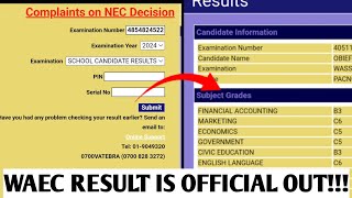 HOW TO CHECK WAEC RESULT 2024 Stepbystep [upl. by Torre]