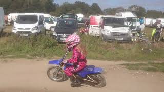 Emma riding the pw80 ashdown mx kids track [upl. by Secnarf]