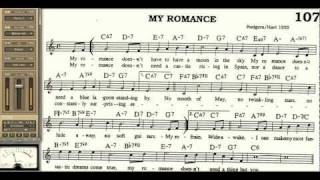 My Romance playalong for Cornet Trumpet Vocal or any Bb instrument with lyrics [upl. by Anieral590]