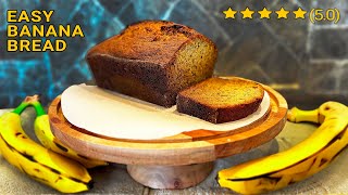 Homemade BANANA BREAD Tutorial [upl. by Eadahs]