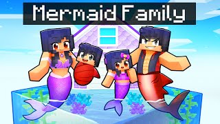 Having a MERMAID FAMILY in Minecraft [upl. by Nnylhsa]