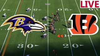 🔴NFL LIVE🔴 Baltimore Ravens VS Cincinnati Bengals  Week 5NFL SEASON Madden NFL [upl. by Arelc]