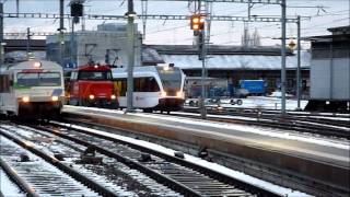 Ankünfte und Abfahrten im Bahnhof Romanshorn [upl. by Ginelle]