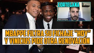 MBAPPE FILTRA SU FICHAJE POR EL MADRID ANTES DEL COMUNICADO OFICIAL Y VINIICUS YA PIDE RENOVACIÓN [upl. by Anh]