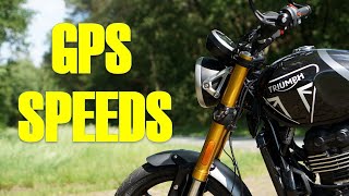 TRIUMPH SPEED 400  GPS SPEEDS  ITS NOT GOOD [upl. by Heymann]