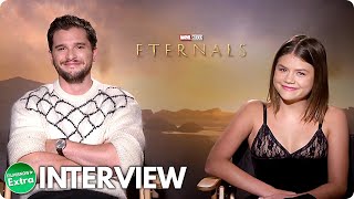 ETERNALS  Kit Harington amp Lia McHugh Official Interview [upl. by Trix]