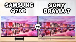 Samsung Q70D QLED LCD TV vs Sony Bravia 7  LCD TV  Samsung vs Sony [upl. by Trudey994]