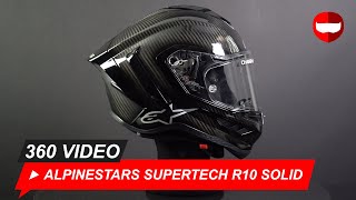 Alpinestars Supertech R10 Solid Black  ChampionHelmetscom [upl. by Adnov739]