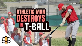 Man Identifying As 6YearOld Breaks All Records In TBall League [upl. by Aralc]