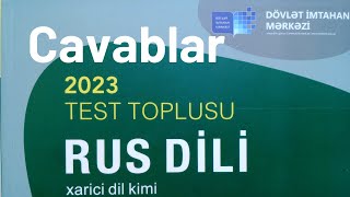 Rus Dili yeni test toplusu cavabları 2023 DİM [upl. by Marte381]