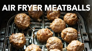 Air Fryer Meatballs  Tender Homemade Meatballs made Super Easy [upl. by White]