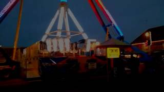 Freak Out KMG at Bottons Pleasure Beach Skegness at night time onride [upl. by Llecrup]