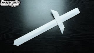 Comment faire une épée en papier  Épée Origami  Sans colle [upl. by Bast]