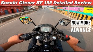 Suzuki Gixxer SF 155 2023 Detailed Walkaround  Ride Review  Gear Challenge [upl. by Sherborne927]