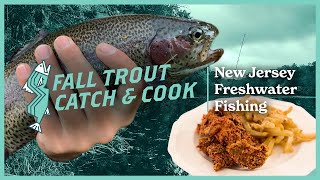 How To Catch and Cook Fall Stocked Trout  NJ Freshwater Fishing [upl. by Ramaj]