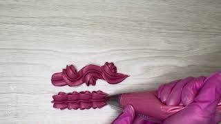 Buttercream Piping Cake Decorating  How To Use Piping Tip Ateco 852 [upl. by Ennylyak]