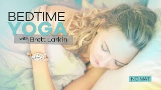 Beginner Nighttime Yoga on the Bed No mat needed  Bellabeat Leaf  Bedtime Yoga for Better Sleep [upl. by Selway]