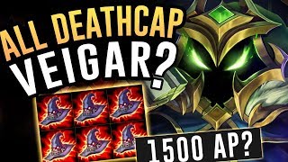 GETTING 1500AP ON VEIGAR BUILDING ONLY DEATHCAPS  Veigar Mid  League of Legends [upl. by Etnahsa]